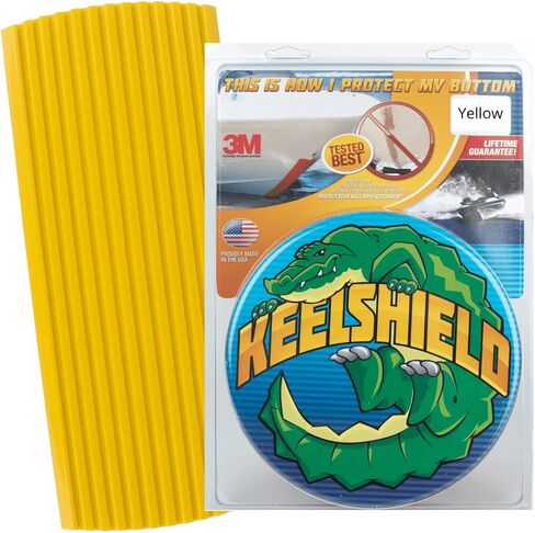 حارس Gator Guards Keelshield Keel Guard - يساعد في منع الأضرار والندبات والخدوش - تثبيت DIY - متوافق مع الألياف الزجاجية ومعظم قوارب الألمنيوم - مصنوعة في الولايات المتحدة الأمريكية - 4 إلى 12 "أطوال in Kuwait