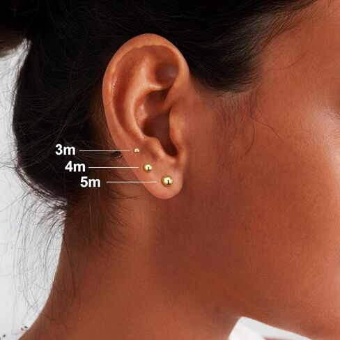 jiyiiqi 925 sterling الفضة الفضية أقراط البار البسيطة دائرة البار دائرة القلب النجمة البرق الترباس أقراط 14 كيلو الذهب مطلي بالقطارات in Kuwait