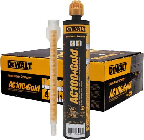 10 oz. Dewalt AC100+ Gold Quik-Shot Acrylic Epoxy Adhesive (Case of 12) in Saudi Arabia