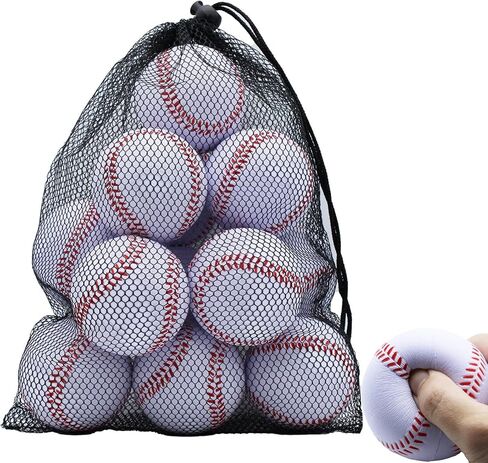 Magicoorange Baseball ، Baseballs Foam 12 Ball Pack Praction Practice Baseballs Resparball Soft ، Batting ، Fielding ، Hit ، Pitching in Saudi Arabia