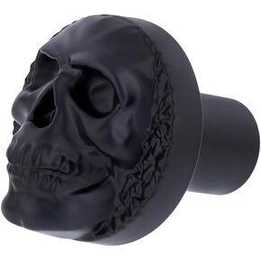 United Pacific 23054 Black Metal Alloy Skull Air Valve Knob, Strong & Durable, 3D Skull Design, Easy Screw-On Installation - One Skull Air Valve Knob in Kuwait