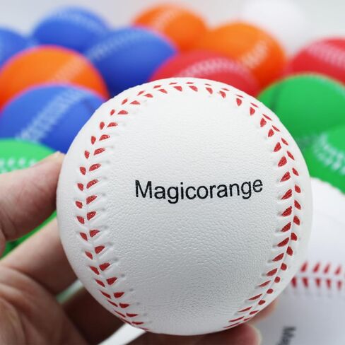 Magicoorange Baseball ، Baseballs Foam 12 Ball Pack Praction Practice Baseballs Resparball Soft ، Batting ، Fielding ، Hit ، Pitching in Saudi Arabia