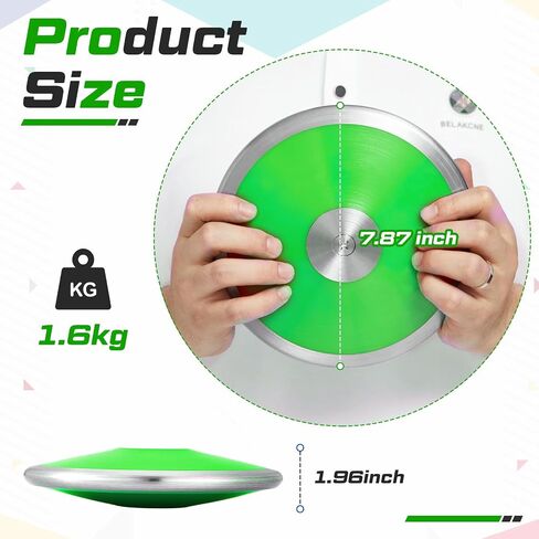 Wettarn 2 Pcs 1. 6 kg Sports Training Discus for Junior High School Students Teen Boys Girls Graduation Gifts for Discus Track and Field Discuses Track and Field Equipment Men Women in Saudi Arabia