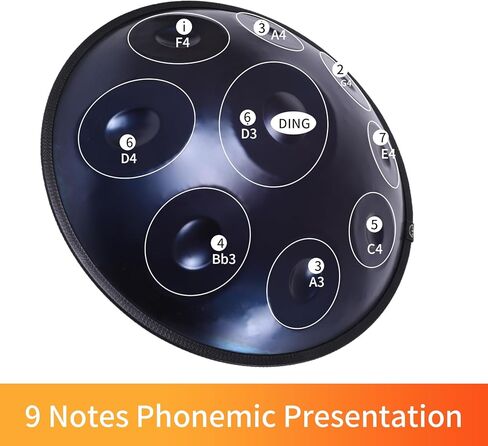 Kurd Handpan 22 "D Minor - 9 Note Handpan Drum for Profession in Kuwait