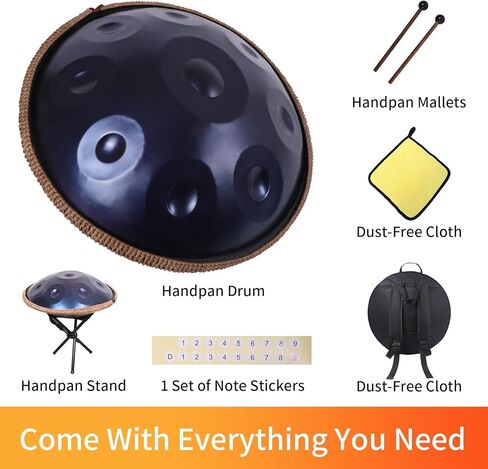 Kurd Handpan 22 "D Minor - 9 Note Handpan Drum for Profession in Kuwait