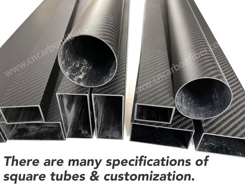 1pcs 3K Roll Wrapped Carbon Fiber Square Tube 15x15x13x420MM,1.0MM Wall Thickness,Twill Matte Finish in Kuwait