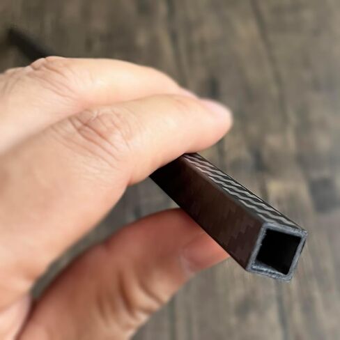 1pcs 3k لفة ملفوفة الألياف الألياف المربعة 15x15x13x420mm ، سماكة جدار 1.0 مم ، تشطيب غير لامع in Kuwait