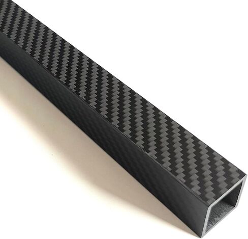 1pcs 3K Roll Wrapped Carbon Fiber Square Tube 15x15x13x420MM,1.0MM Wall Thickness,Twill Matte Finish in Kuwait