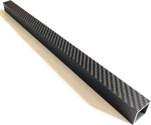1pcs 3K Roll Wrapped Carbon Fiber Square Tube 15x15x13x420MM,1.0MM Wall Thickness,Twill Matte Finish in Kuwait