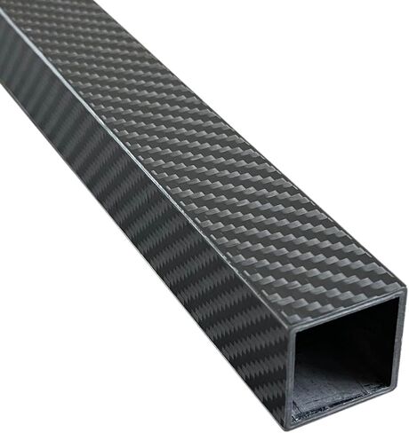1pcs 3K Roll Wrapped Carbon Fiber Square Tube 15x15x13x420MM,1.0MM Wall Thickness,Twill Matte Finish in Kuwait