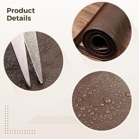 Homaisson Recliner Headrest Protector Cover, Coffee Leather Headrest Pad 17 x 27 Inches, Waterproof, Soft, Quality Easy to Clean, Universal Fit for Recliners, Sofa Head Covers with Adjustable Straps in Saudi Arabia