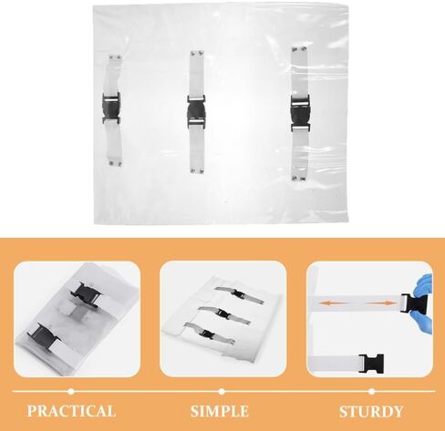 Chair Foot Cover Pad - 4Pcs Clear Plastic Washable Clinic Unit Chair Toe Covers Sleeve Non-Slip Foot Cushion Pads, 18.9x15.7in in Saudi Arabia