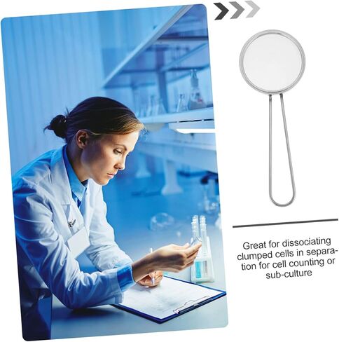 GLEAVI 304 Stainless Steel Cell Strainer 200 Mesh Test Sieve Filtering Tool for Experiments Non-Corrosive Easy to Clean in Saudi Arabia
