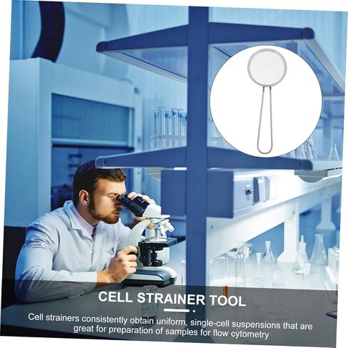 GLEAVI 304 Stainless Steel Cell Strainer 200 Mesh Test Sieve Filtering Tool for Experiments Non-Corrosive Easy to Clean in Saudi Arabia