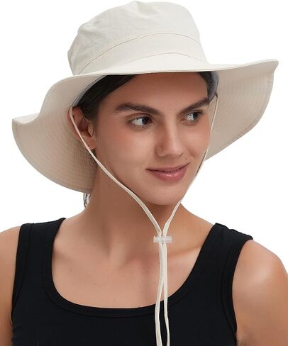 Sun Hat for Men and Women, UPF 50+ Breathable Lightweight Bucket Hat Water-Repellent Hat for Hiking Fishing in Saudi Arabia