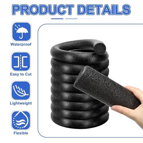 PATIKIL 2-3/8 "بوصة (60 مم) قطر × 6.56 قدم قضيب عائد للفجوات والمفاصل ، حبل الرغوة سد صدع حشو الحشو in Kuwait