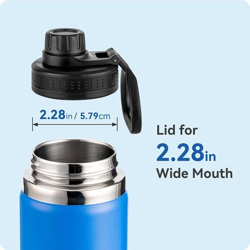 Replacement Spout Lid for Hydro Flask Wide Mouth Bottles (12/16/18/22/32/40/64oz) – 2.28" Leak-Proof Sports Cap Accessory, Secure Fit in Saudi Arabia