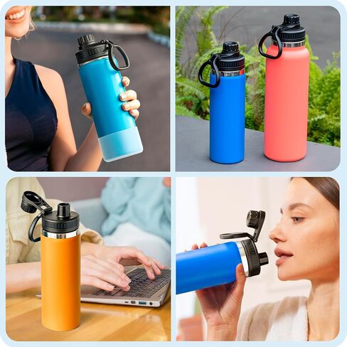 Replacement Spout Lid for Hydro Flask Wide Mouth Bottles (12/16/18/22/32/40/64oz) – 2.28" Leak-Proof Sports Cap Accessory, Secure Fit in Saudi Arabia