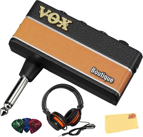 Vox AmPlug 3 Headphone Guitar Amplifier - Bass Bundle with Headphones, Guitar Picks, and Austin Bazaar Polishing Cloth in Saudi Arabia