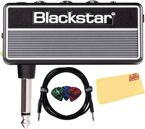 Blackstar amPlug2 Fly Bass Electric Bass Headphone Amplifier Bundle with Instrument Cable, Picks, and Austin Bazaar Polishing Cloth in Saudi Arabia