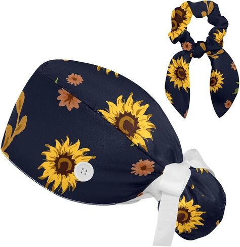 Brain with Knowledge Women's Working Caps with Scrunchies Lace-Up Hat Unisex Hair Covers One Size in Saudi Arabia