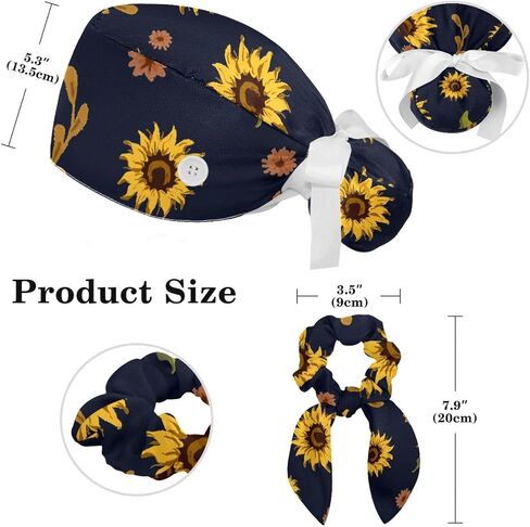 Brain with Knowledge Women's Working Caps with Scrunchies Lace-Up Hat Unisex Hair Covers One Size in Saudi Arabia