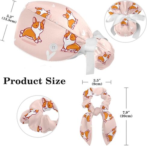 Brain with Knowledge Women's Working Caps with Scrunchies Lace-Up Hat Unisex Hair Covers One Size in Saudi Arabia