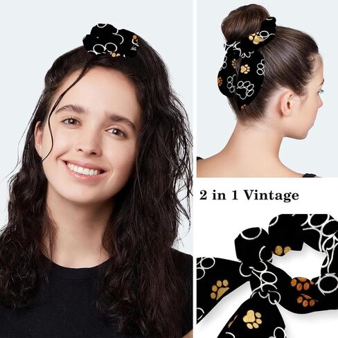 Ethnic Aztec Pattern Working Cap Nurse & Bowknot Scrunchy Set, Surgery Nurse Cap, Tie Back Hats with Sweatband for Women in Saudi Arabia