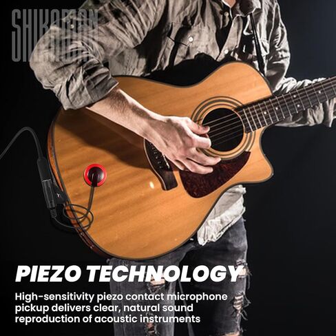 Piezo الاتصال بالميكروفون التقاطات للغيتار ، الكمان ، فيولا ، التشيلو ، البانجو ، القيثارة ، المندولين والمزيد (3 عبوات) in Kuwait