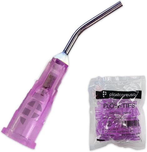 1000 27 Gauge Gray Dental Pre Pre -Bent Flow Dispensing Needle Edch Tips (10 حزم من 100) بواسطة Plastcare USA in Kuwait