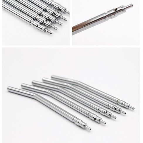 5Pcs Air Water Syringe Tips, Dental Metal 3 Way Syringe Nozzles, Air Water Spray Nozzles Tips Tube for Oral Teeth Cleaning, Lab Equipment (5) in Kuwait