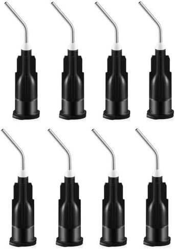 100/PK Dental Plastic Plastic Pre-Bent 18GA Priner Tips Tips يمكن التخلص من تلميحات البلاستيك (الأسود المجلس) in Saudi Arabia