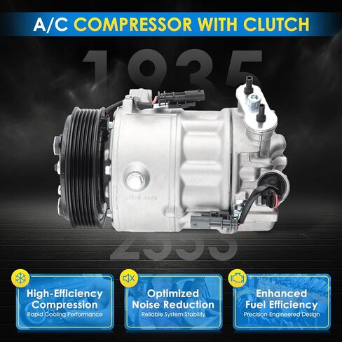 Car A/C ضاغط ملاءمة لـ Buick Lacrosse 2012 ، لـ Cadillac SRX 2012-2016 V6 3.6L ضاغط AC البديل AC AUTOMOTIVE 977011U600 ، 19352553 ، 19354656 A/C ضاغط CAR CO 22224C in Kuwait