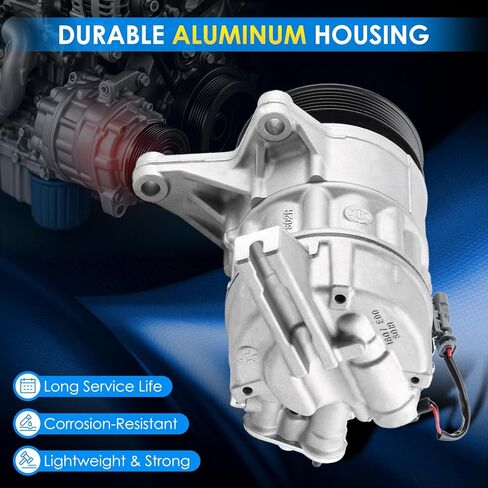 Car A/C ضاغط ملاءمة لـ Buick Lacrosse 2012 ، لـ Cadillac SRX 2012-2016 V6 3.6L ضاغط AC البديل AC AUTOMOTIVE 977011U600 ، 19352553 ، 19354656 A/C ضاغط CAR CO 22224C in Kuwait