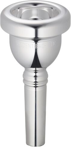 Bach 3504C Small Shank Tenor Trombone Mouthpiece, Silver Plated, 4C Cup Medium Shallow in Saudi Arabia