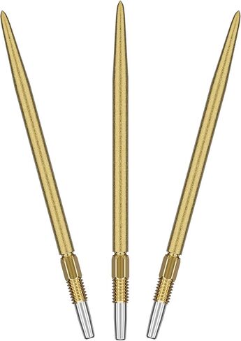 TARGET Darts Swiss Point SLK Luke Littler Dart Points (3 Pack Set of Tips) 35MM/42MM – Gold/Silver/Black | Rough Textured Dart Points, Replacement Steel Dart Tips, Professional Dart Accessories in Kuwait