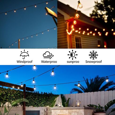 UZE String Light Hanging Kit with 300 FT Nylon-Coated Stainless Steel Wire Rope Cable and Comprehensive Range of Accessories,Globe String Light Suspension Kit for Outdoor Decor in Saudi Arabia