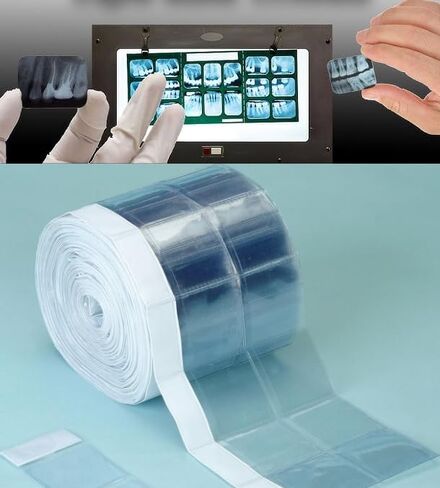 1000/Pack Dental Universal Film Mount X-Ray Film Mount Roll in Dispensing Box ، و Clear Style Viny Film Mounts in Saudi Arabia
