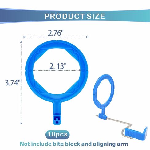 Dental X-Ray Positioning Indicator Aiming Rings - Intra Oral Film Positioner System Accessories, Autoclavable, 10 Pcs (Posterior Ring Yellow) in Kuwait