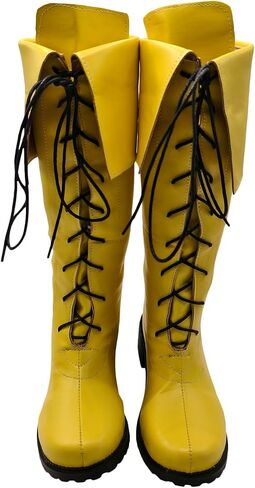 Men's Medieval Renaissance Boots Pirate Costume Boots Viking Gothic Leather Boot High Tube Tied Shoes Halloween Cosplay for Adults in Saudi Arabia