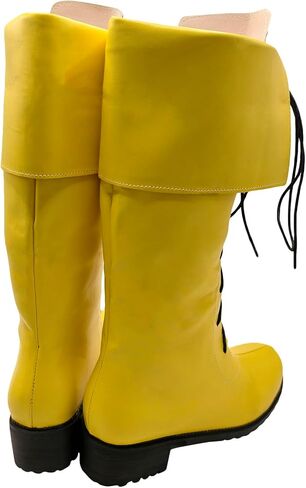 Men's Medieval Renaissance Boots Pirate Costume Boots Viking Gothic Leather Boot High Tube Tied Shoes Halloween Cosplay for Adults in Saudi Arabia