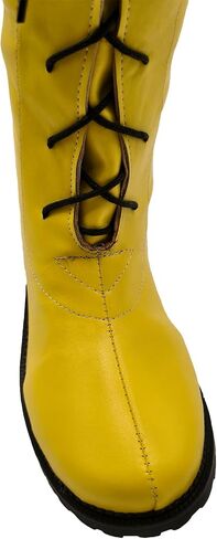 Men's Medieval Renaissance Boots Pirate Costume Boots Viking Gothic Leather Boot High Tube Tied Shoes Halloween Cosplay for Adults in Saudi Arabia