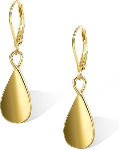925 Sterling Silver Teardrop Dangle Earrings for Women Leverback Drop Dangle Earrings Jewelry Hypoallergenic Sterling Silver Teardrop Earring for Women Gifts in Saudi Arabia