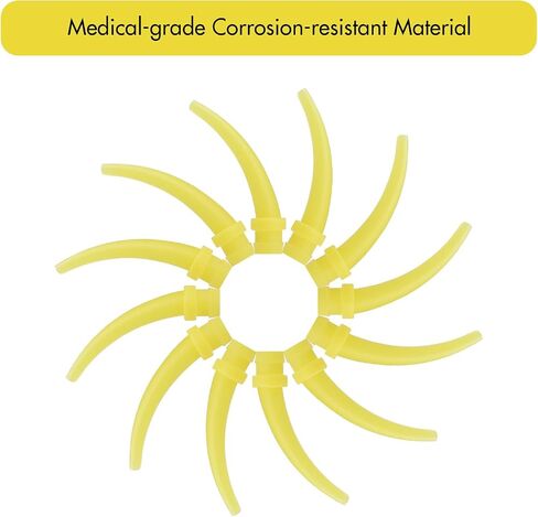 Yellow Dental Mixing Tips Ratio 1:1 Disposable Dental Silicone Tips Dental Impression Accessories Made of Medical Grade Materials Strong Corrosion Resistance and Accurate Control（50mm,50 pcs） in Saudi Arabia