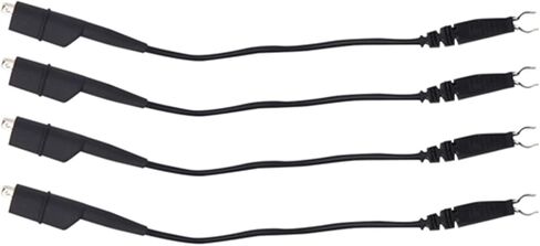 Qiilu Oscilloscope Probe Ground Clamp/Holder Wire Cable Set - 4Pcs Durable Ground Accessories for Test Equipment in Saudi Arabia