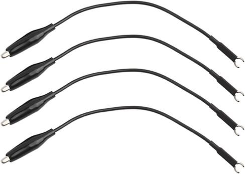Qiilu Oscilloscope Probe Ground Clamp/Holder Wire Cable Set - 4Pcs Durable Ground Accessories for Test Equipment in Saudi Arabia