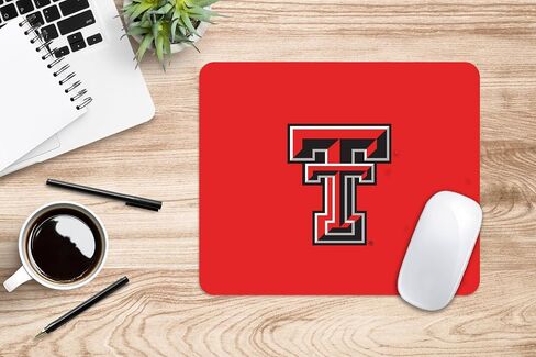 OTM Essentials Texas Tech University Fabric Mouse Pad ، ملحقات المكتب ، وسادة فأر ألعاب النسيج القياسية ، كلاسيكية in Saudi Arabia