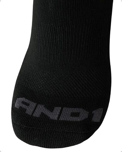 AND1 Men's Quarter Socks - 12 Pack Cushioned Athletic Ankle Performance Stretch Sports Socks (6-12.5) in Saudi Arabia