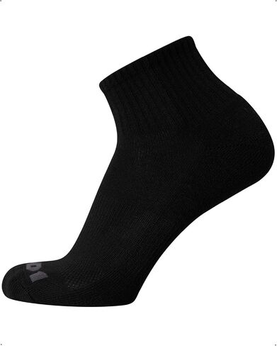 AND1 Men's Quarter Socks - 12 Pack Cushioned Athletic Ankle Performance Stretch Sports Socks (6-12.5) in Saudi Arabia