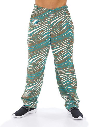 Zubaz NFL Men's Classic Zebra Print Logo Pants ، تباين الفريق in Kuwait